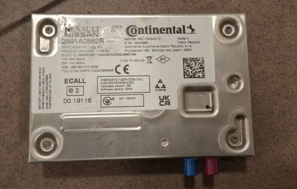 Dacia Sandero III GPS navigation control unit/module 2591A0882R