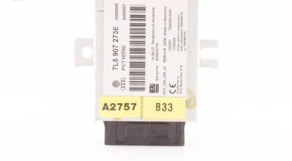 Porsche Cayenne (9PA) Tire pressure control unit 7L5907273E PCT10700