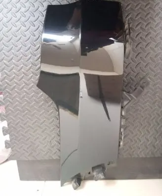 Rear bumper corner part panel trim