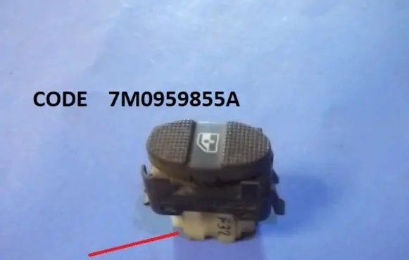 Volkswagen Sharan Electric window control switch 7M0959855A