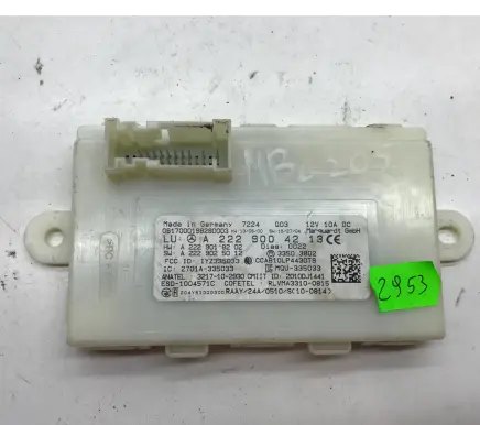 Mercedes-Benz C W205 Keyless (KESSY) go control unit/module A2229004213 1Z335033