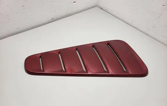 Rear vent window glass