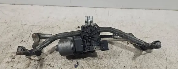 Front wiper linkage and motor
