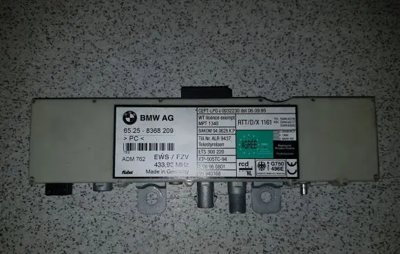 BMW 3 E46 Antenna control unit 65258368209