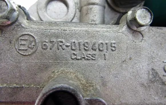 Fiat 500 LP gas reducer 67R0134015