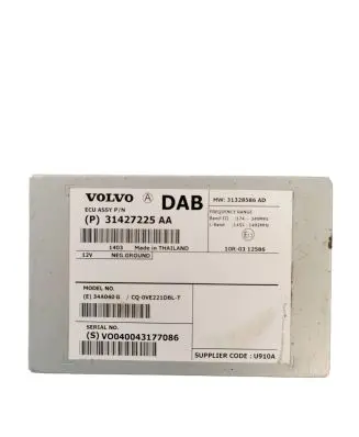 Volvo V60 Antenna control unit 31427225AA CQ0VE221DBLT 31328586AD