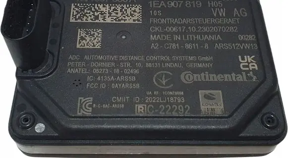 Volkswagen ID.4 Distronic sensor radar 1EA907550A