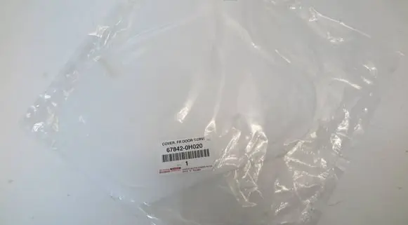Toyota Aygo AB40 Rear door sound insulation 678420H020