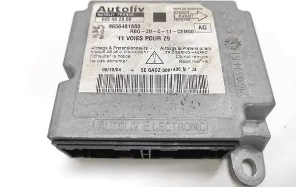 Peugeot 607 Airbag control unit/module 9656481880 603482000