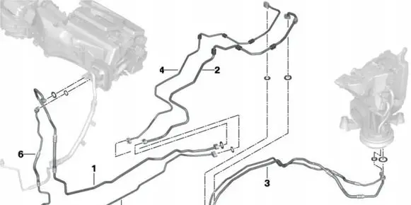 BMW X7 G07 Air conditioning (A/C) pipe/hose 9493991
