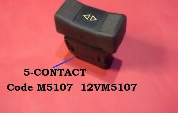 Renault 19 Electric window control switch M5107 12VM5107