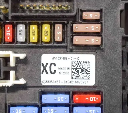 Tesla Model X Fuse box set 103440901C