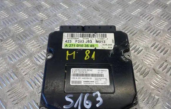 Mercedes-Benz C W203 Engine control unit/module A2711535291 A0014466902 5WK90582