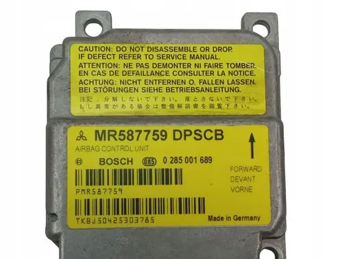 Mitsubishi Colt Airbag control unit/module MR587759