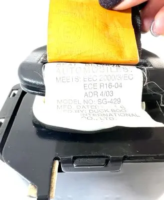 Chevrolet Aveo Middle seatbelt (rear) 96430624
