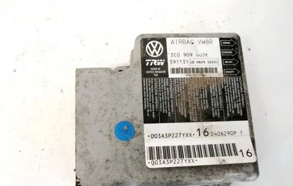 Volkswagen PASSAT B6 Airbag control unit/module 3C0909605k 391131