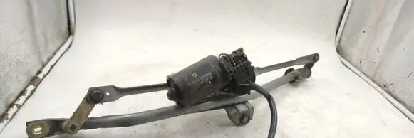 Front wiper linkage and motor