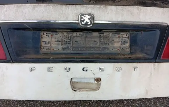 Peugeot 806 Trunk door license plate light bar 