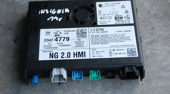 Opel Insignia A GPS navigation control unit/module 23474779