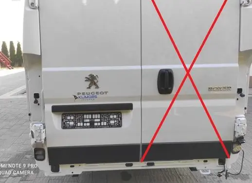 Peugeot Boxer Back/rear loading door DRZWITYLNELEWE PEUGEOTBOXERH1 TWOJEAUTOWYSZKOW
