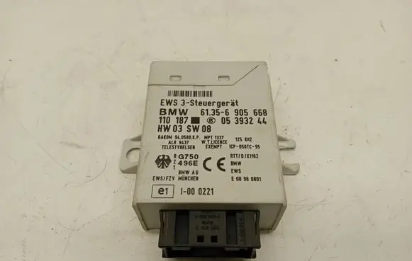 BMW 5 E39 Immobilizer control unit/module 61356905668 05393244 110187