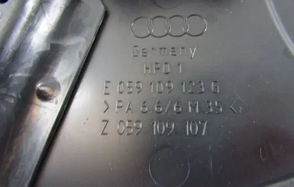 Audi A6 S6 C5 4B Timing belt guard (cover) 059109107
