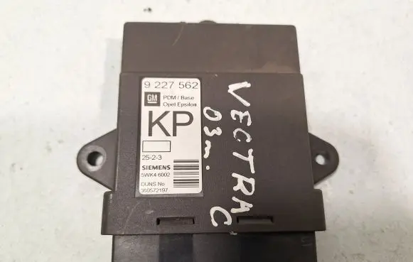 Opel Vectra C Door central lock control unit/module 5WK46002 9227562