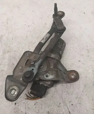 Front wiper linkage and motor