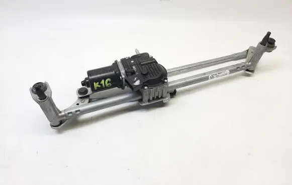 Front wiper linkage and motor