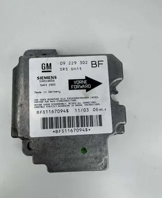 Opel Astra G Airbag control unit/module 09229302 BFS1167094S 330518650