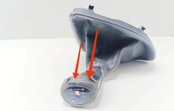 BMW 1 E82 E88 Gear lever shifter trim leather/knob 