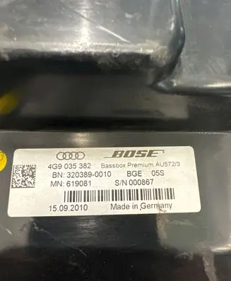Audi A7 S7 4G Subwoofer speaker 4G9035382 000867