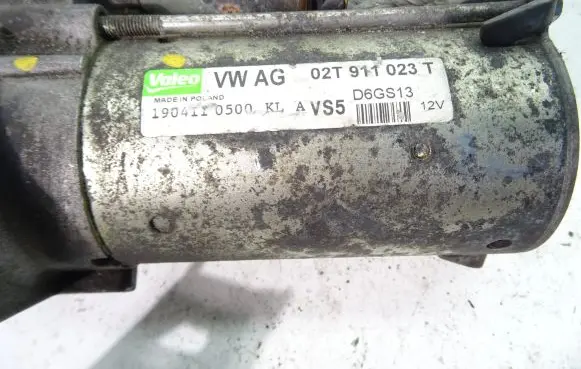 Volkswagen Golf VI Starter motor 02T911023T D6GS13 1904110500