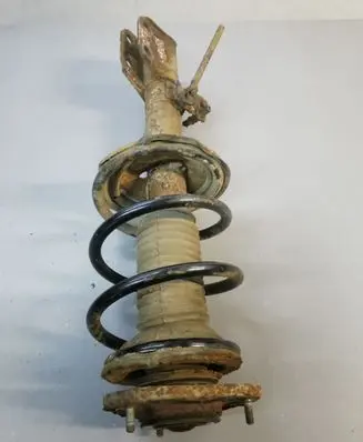 Front shock absorber with coil spring