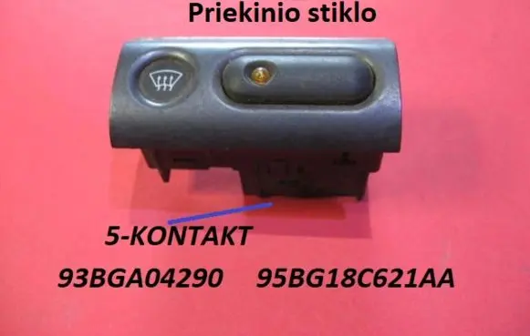 Ford Mondeo MK I Windscreen/window heater switch 93BGA04290 95BG18C621AA