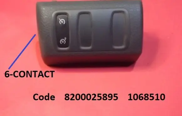 Renault Laguna II ESP (stability program) switch 8200025895 1068510