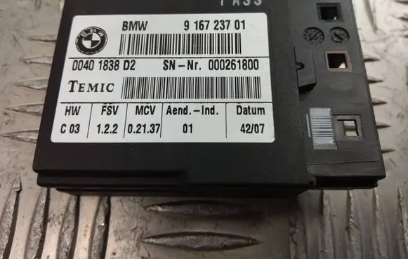 BMW 3 E92 E93 Seat control module 9167237