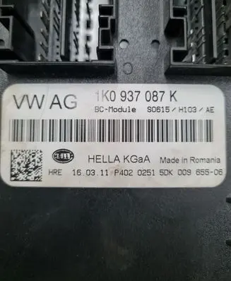 Skoda Octavia Mk2 (1Z) Comfort/convenience module 1K0937087K