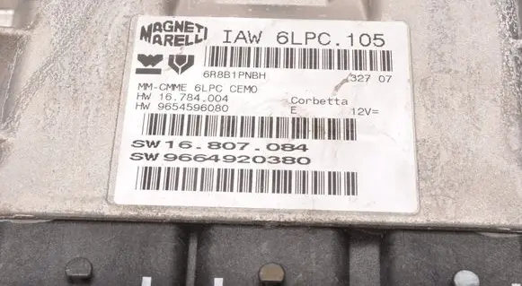Peugeot 207 Engine control unit/module ECU 9664920380