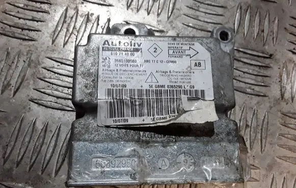 Peugeot 308 Airbag control unit/module 96651000080 610714900