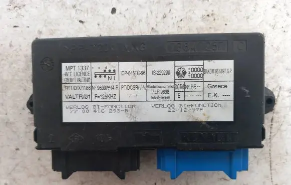 Renault Espace III Comfort/convenience module 7700416293B 73847257 1CP045TC96