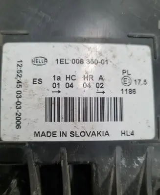 Volkswagen PASSAT B5.5 Headlight/headlamp 1EL00835001