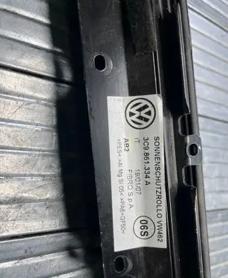 Volkswagen PASSAT B6 Rear door sun blind/shade 3C9861334A