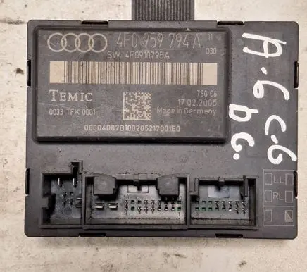 Audi A6 S6 C6 4F Door control unit/module 4F0910795A 4F0959794A 0033TFK0001