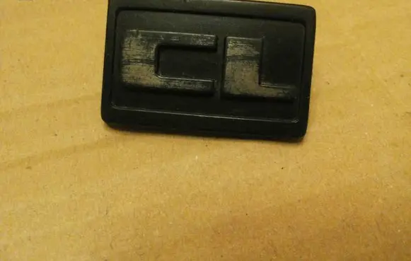Volkswagen Golf II Fender model badge letters 191853688A
