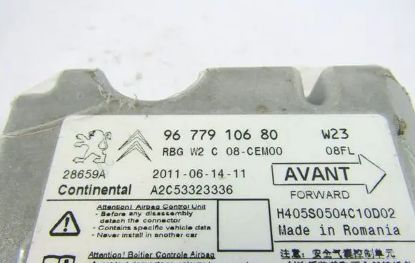 Peugeot 508 Airbag control unit/module 9677910680 A2C53323336
