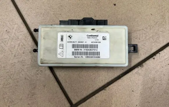 BMW 5 F10 F11 Airbag control unit/module 9253637 31925363701U 12B0240C04080