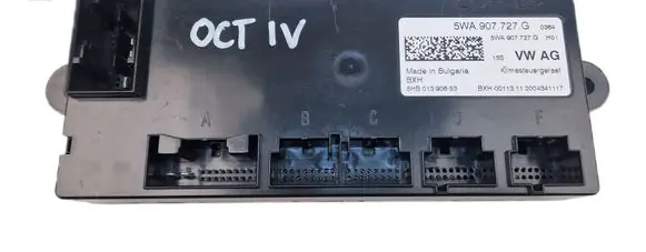 Skoda Octavia Mk4 Air conditioner control unit module 5WA907727G