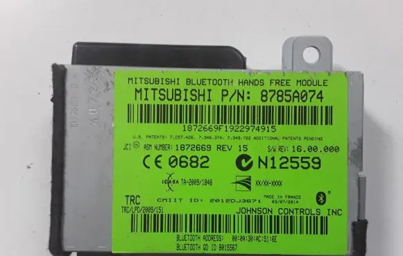 Mitsubishi Outlander Bluetooth control unit module 8785A074