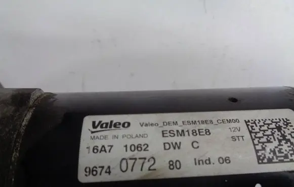 Peugeot 308 Starter motor 9674077280